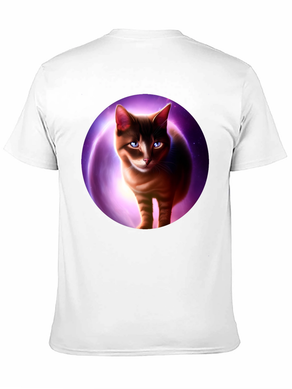 Cosmic Cat Graphic Tee - Black T-Shirt