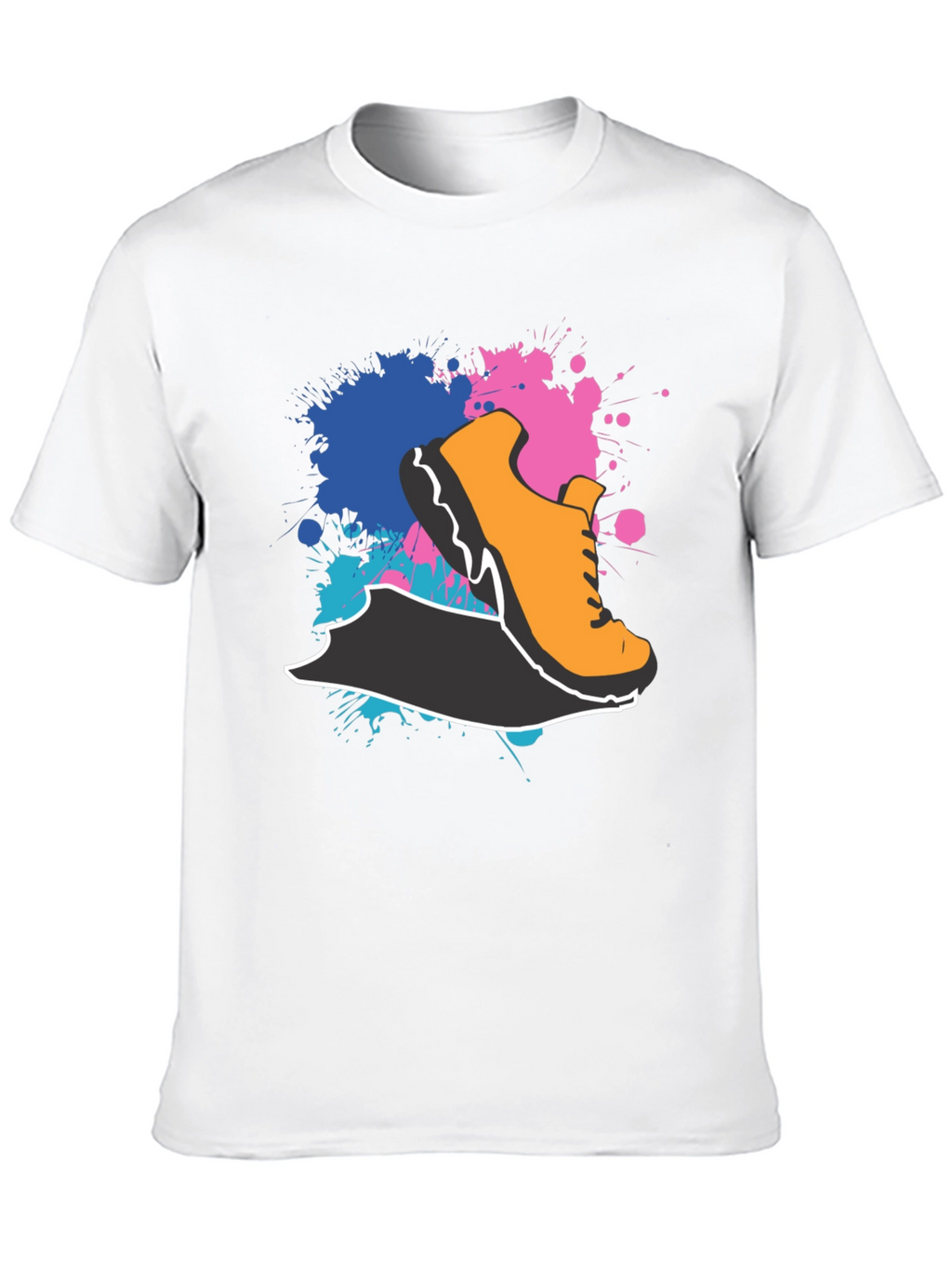 Abstract Shoe Graphic Black T-Shirt