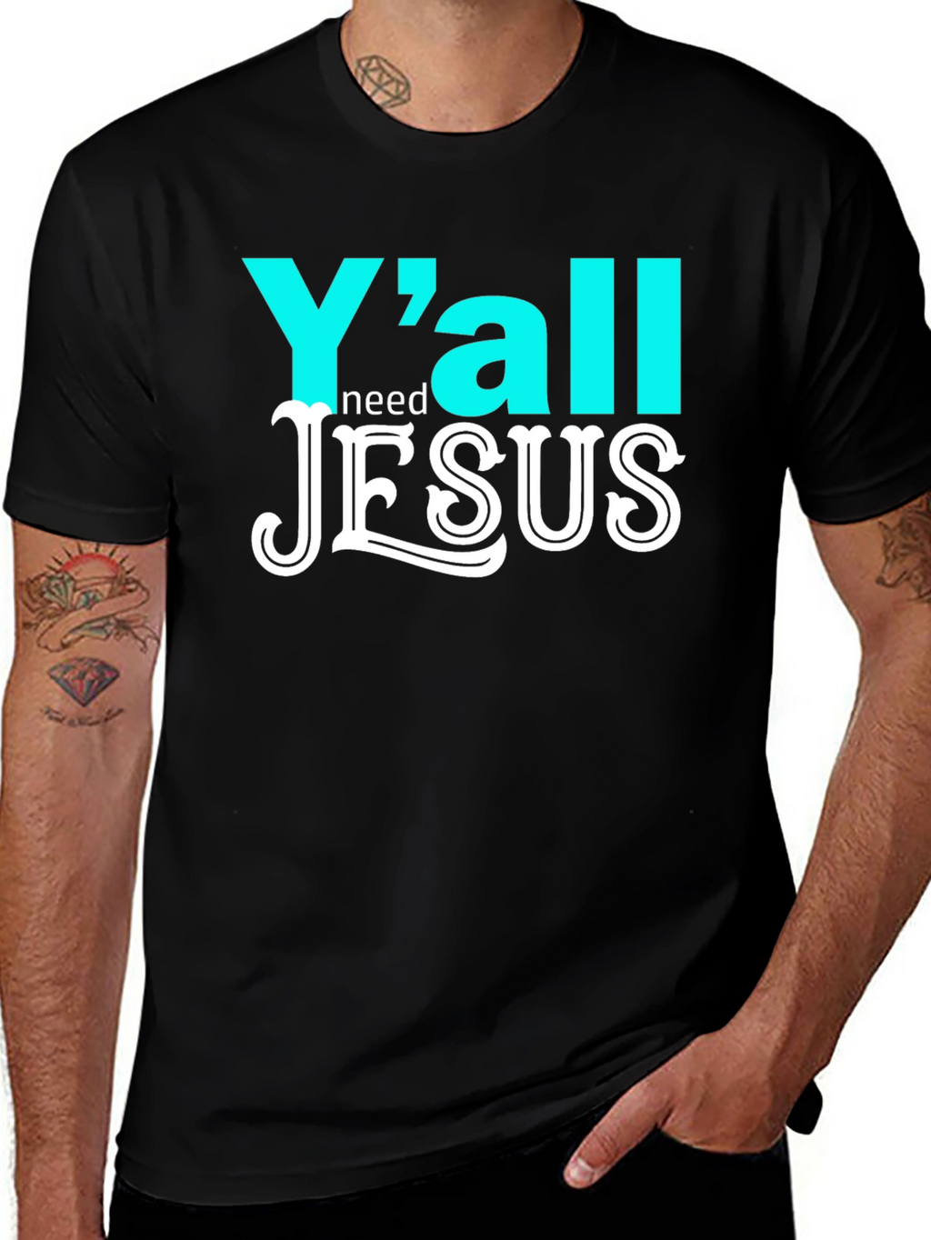 Yall Need Jesus Graphic T-Shirt