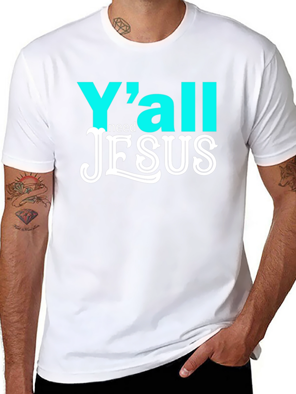 Yall Need Jesus Graphic T-Shirt