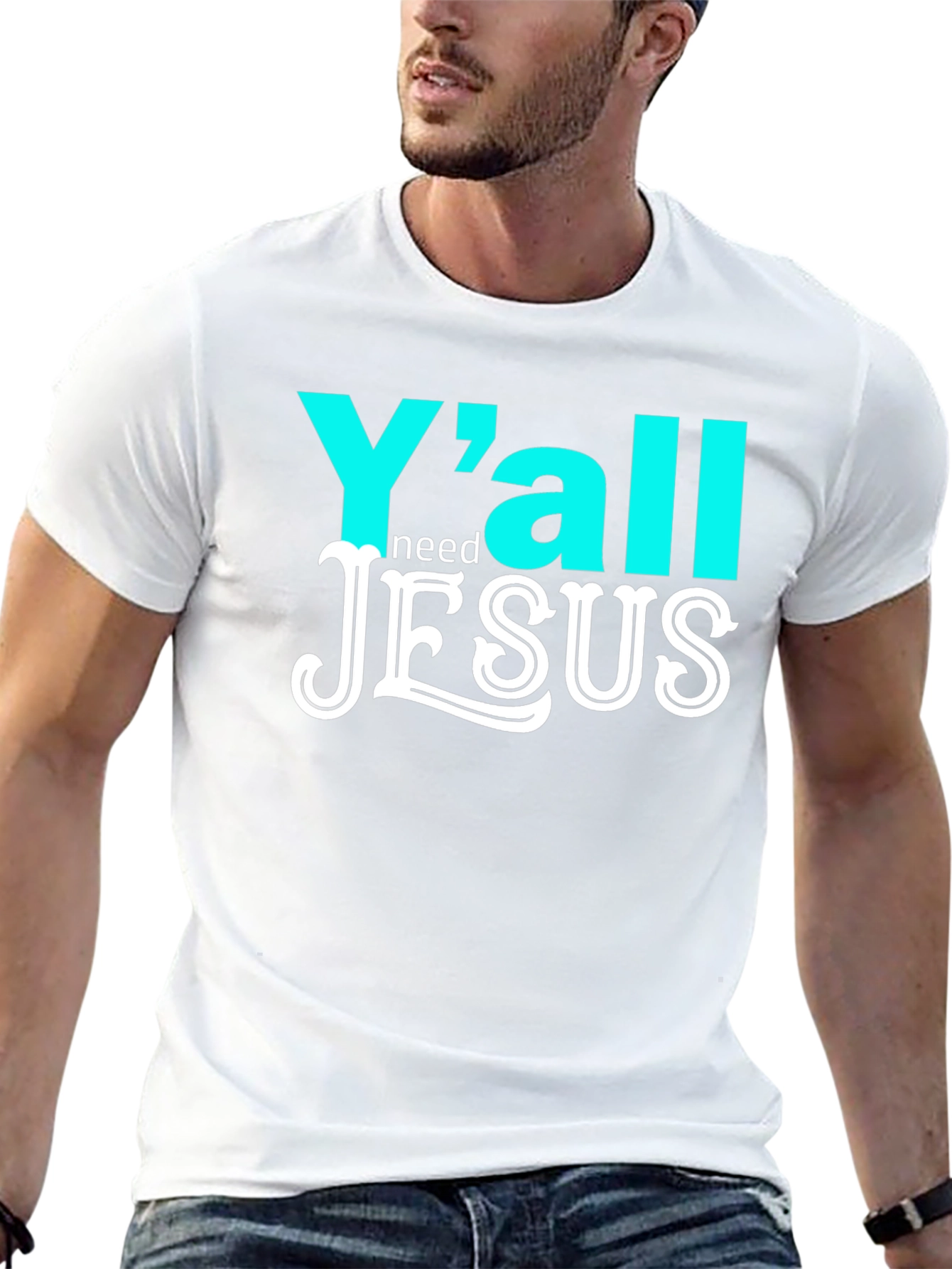 Yall Need Jesus Graphic T-Shirt