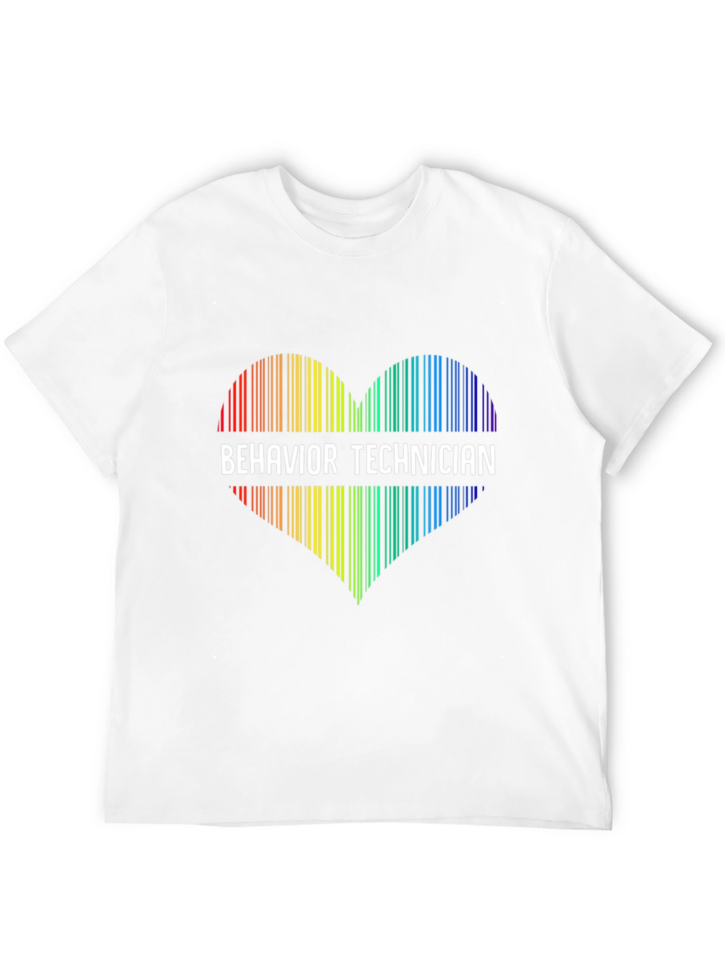 Behavior Technician Rainbow Heart Graphic Tee