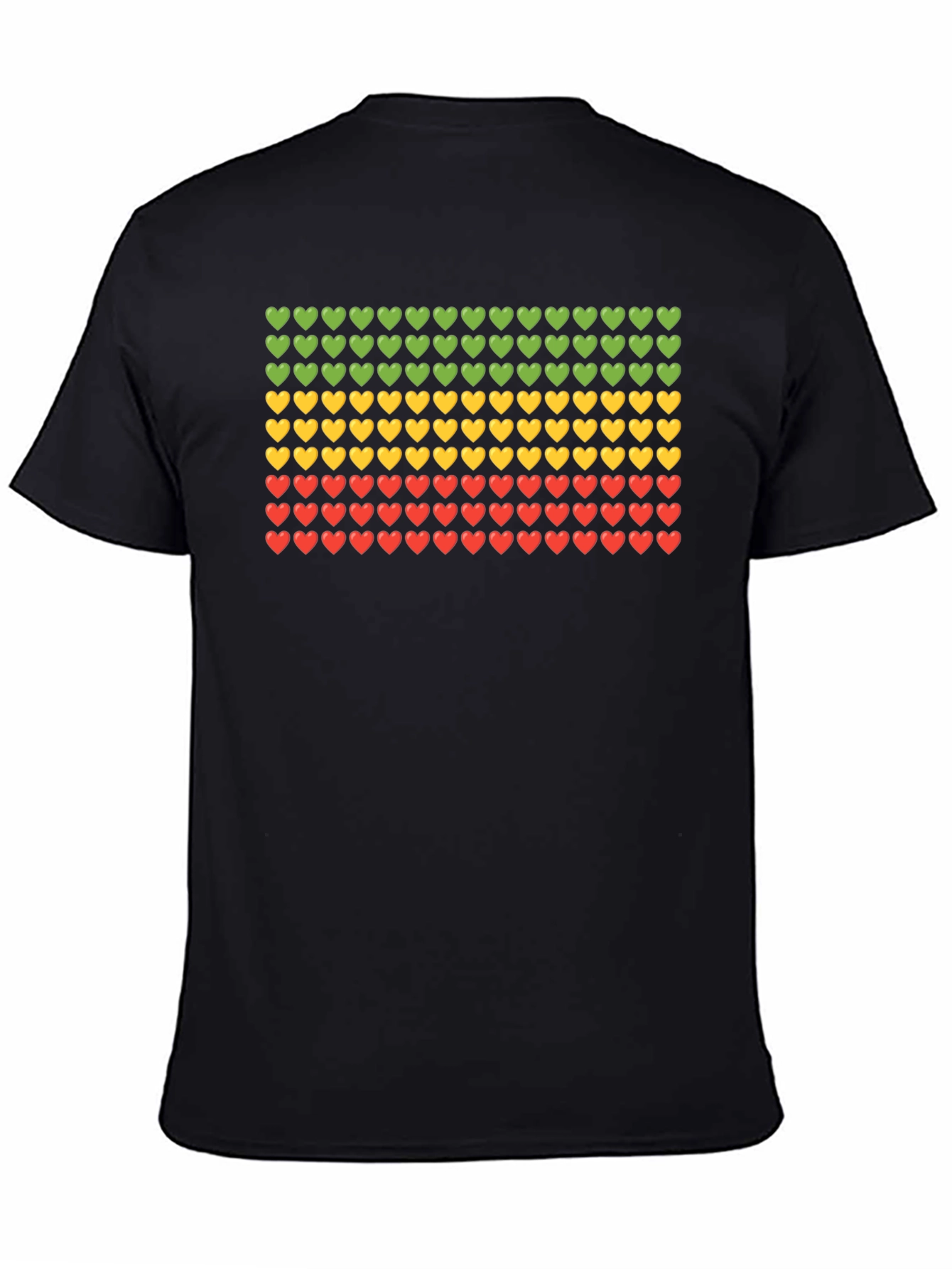 Rasta Heart T-Shirt - Reggae Colors