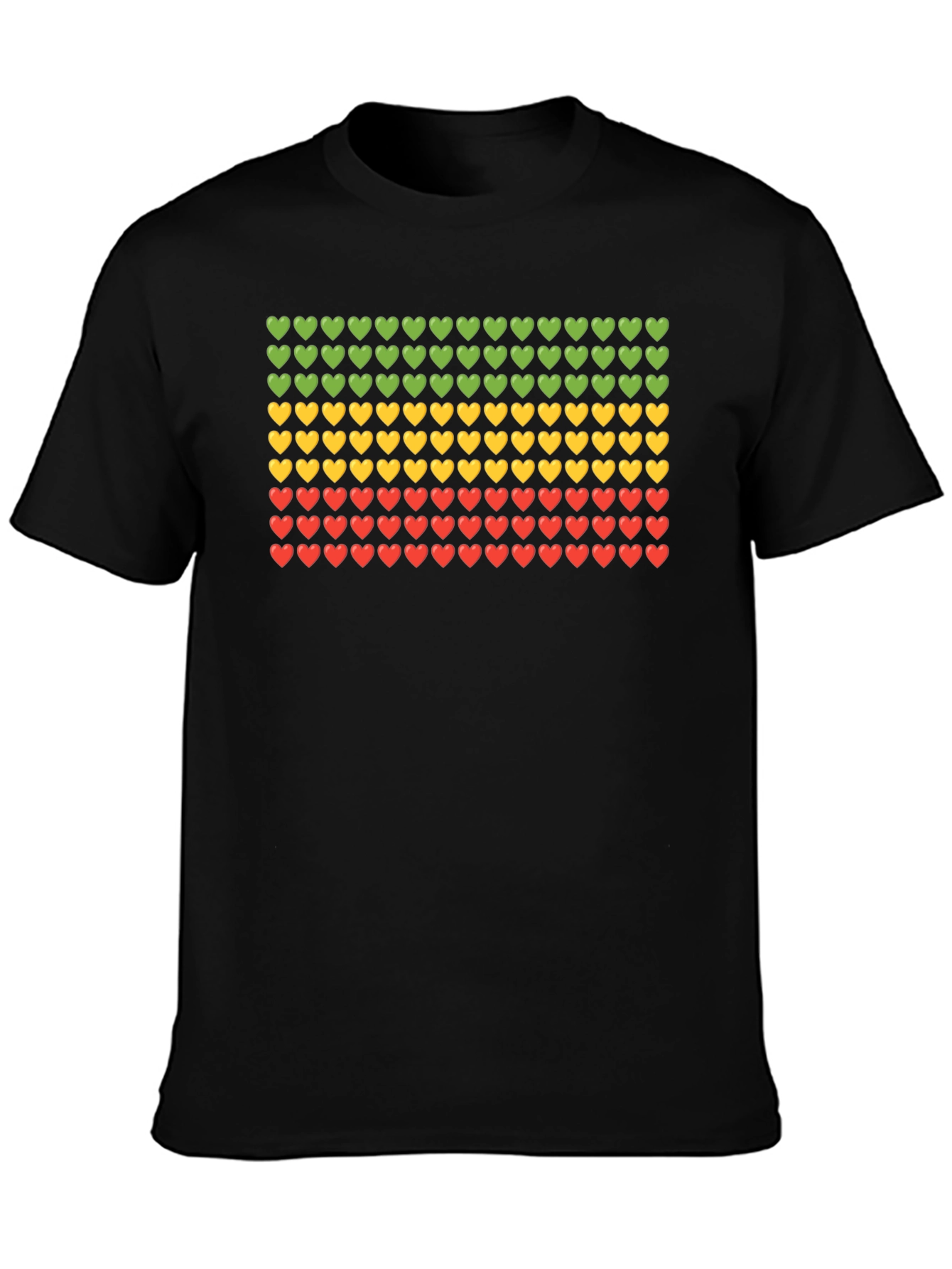 Rasta Heart T-Shirt - Reggae Colors