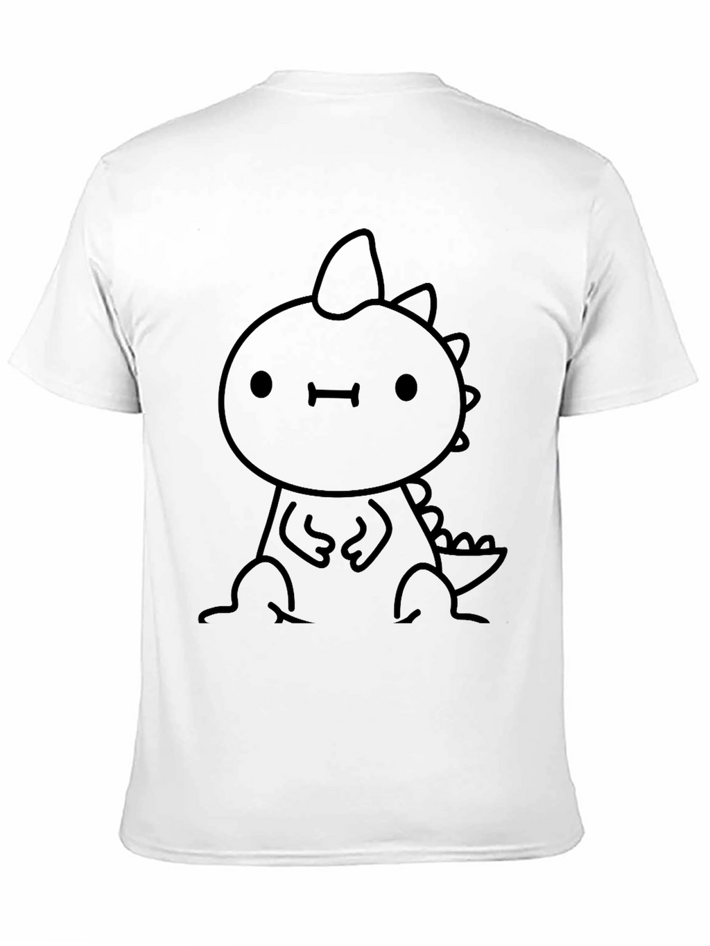 Cute Dino Graphic Black Tee - Stylish & Fun