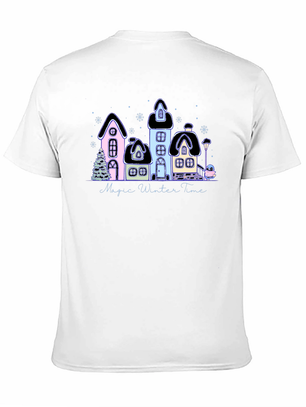 Magic Winter Time Black T-Shirt