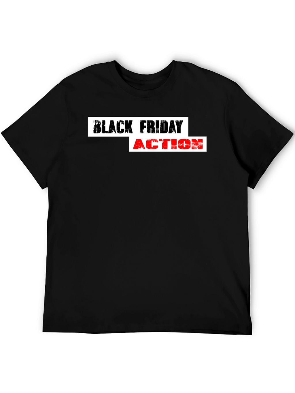 Black Friday Action T-Shirt - Stylish Graphic Tee