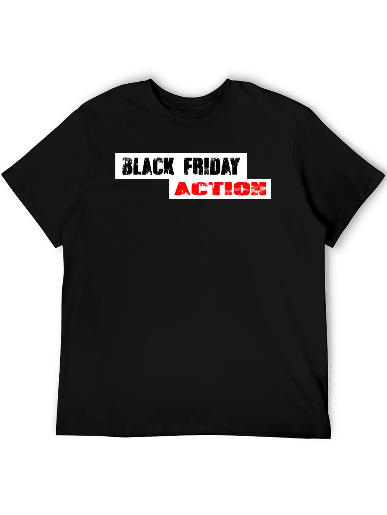 Black Friday Action T-Shirt - Stylish Graphic Tee