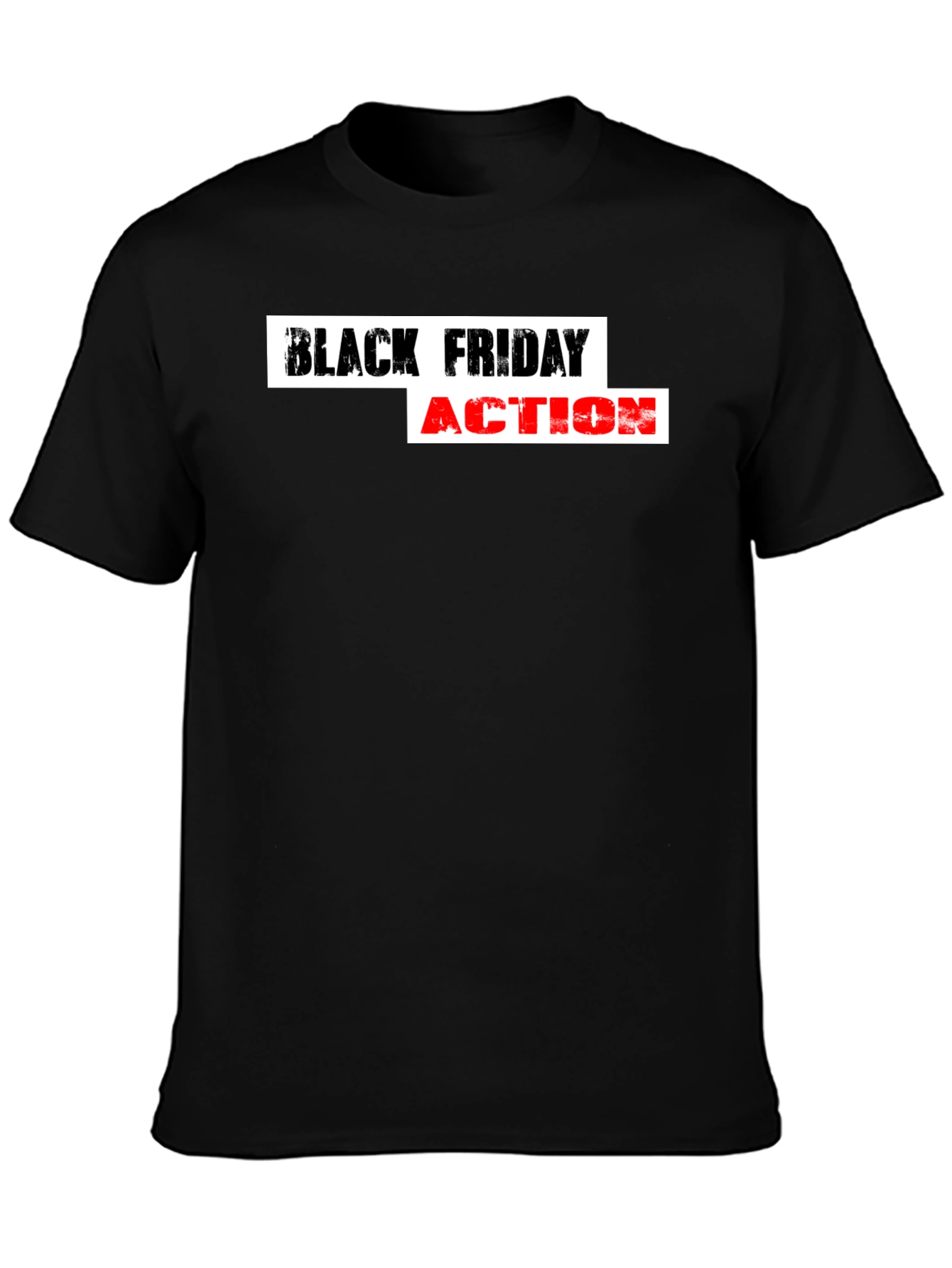 Black Friday Action T-Shirt - Stylish Graphic Tee