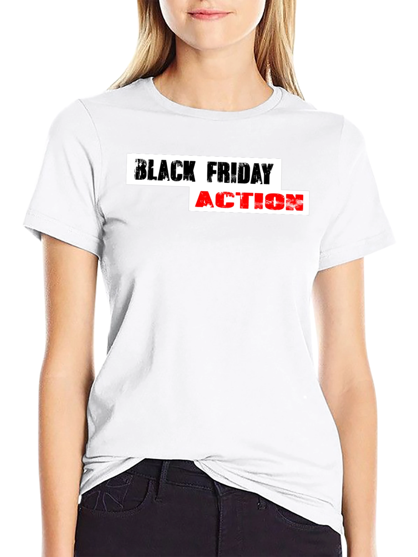 Black Friday Action T-Shirt - Stylish Graphic Tee