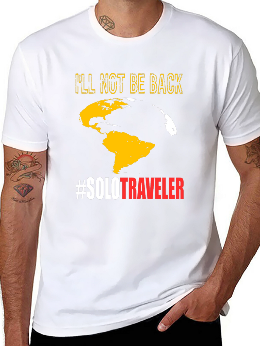 Solo Traveler T-Shirt - Globe Graphic Tee