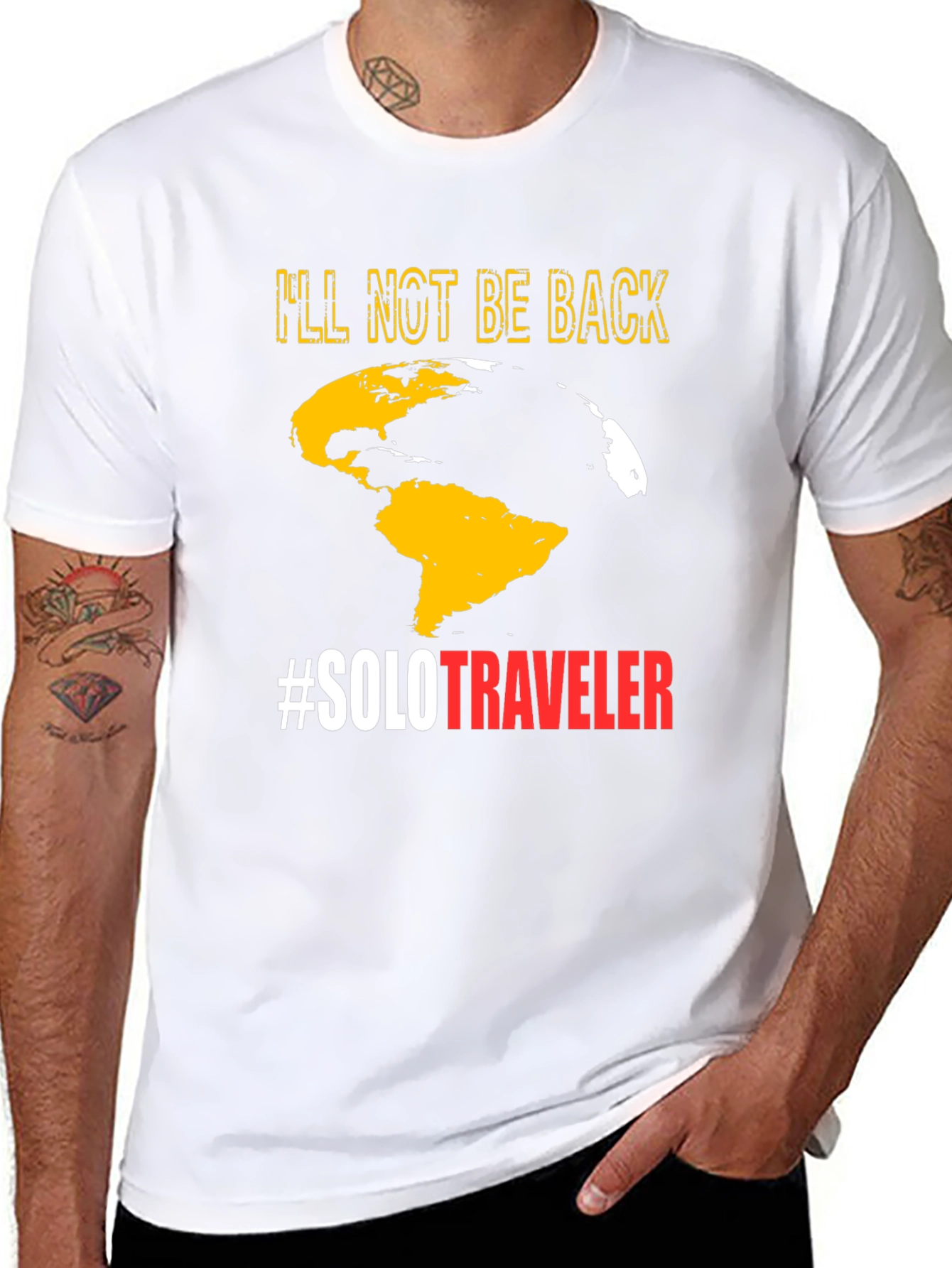 Solo Traveler T-Shirt - Globe Graphic Tee