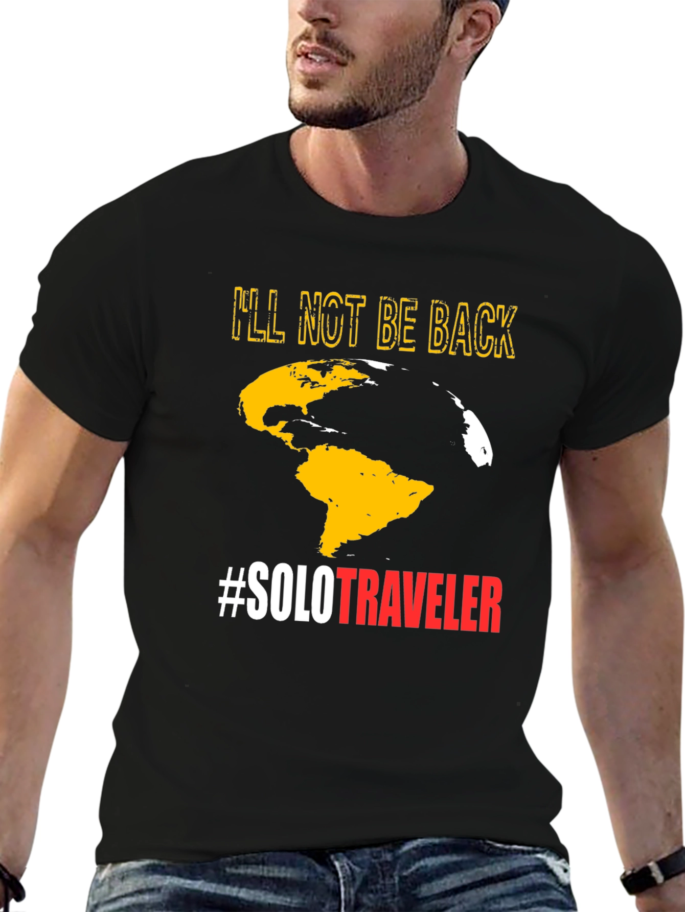 Solo Traveler T-Shirt - Globe Graphic Tee