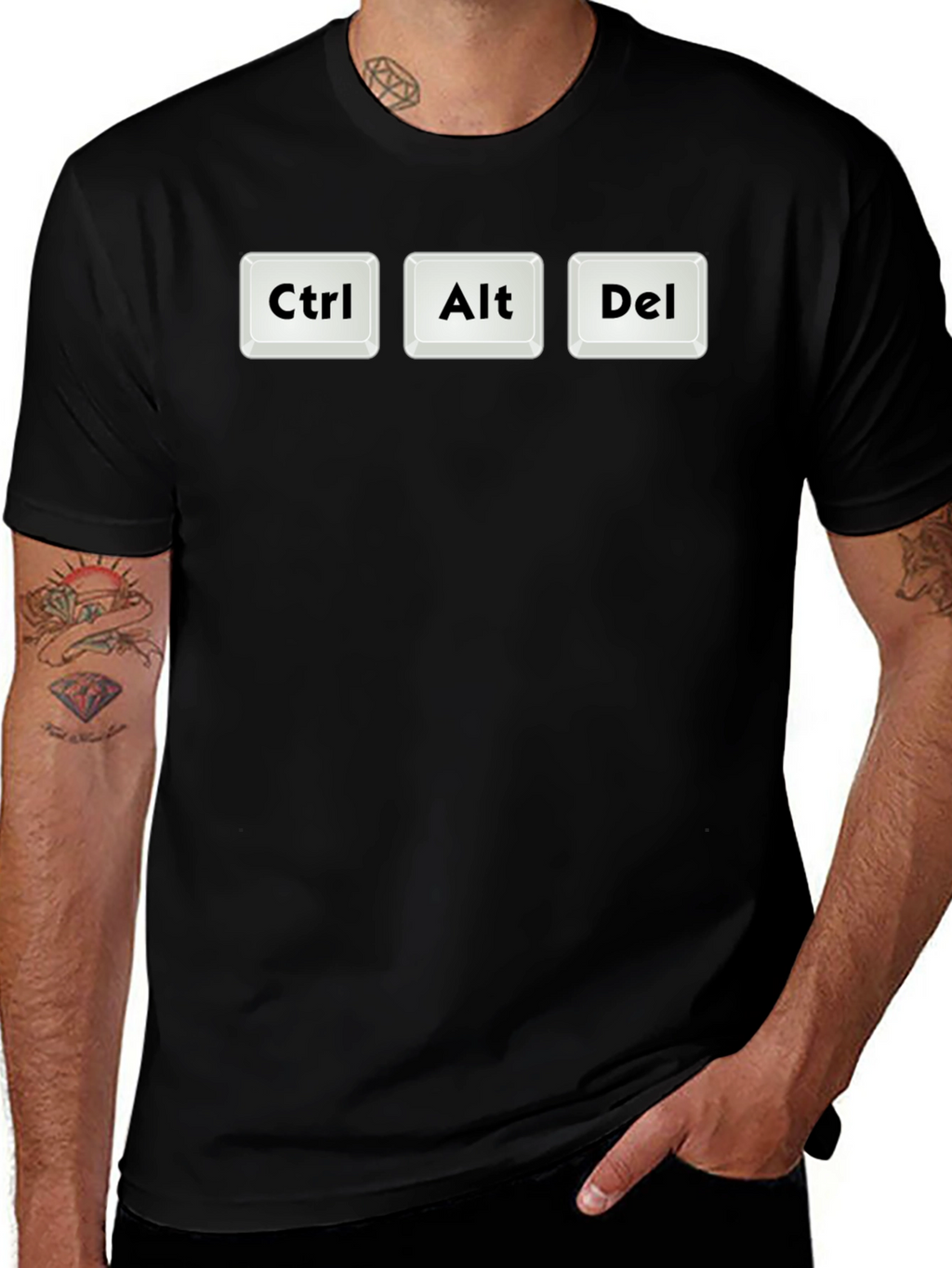 Ctrl Alt Del T-Shirt - Funny Computer Key Design