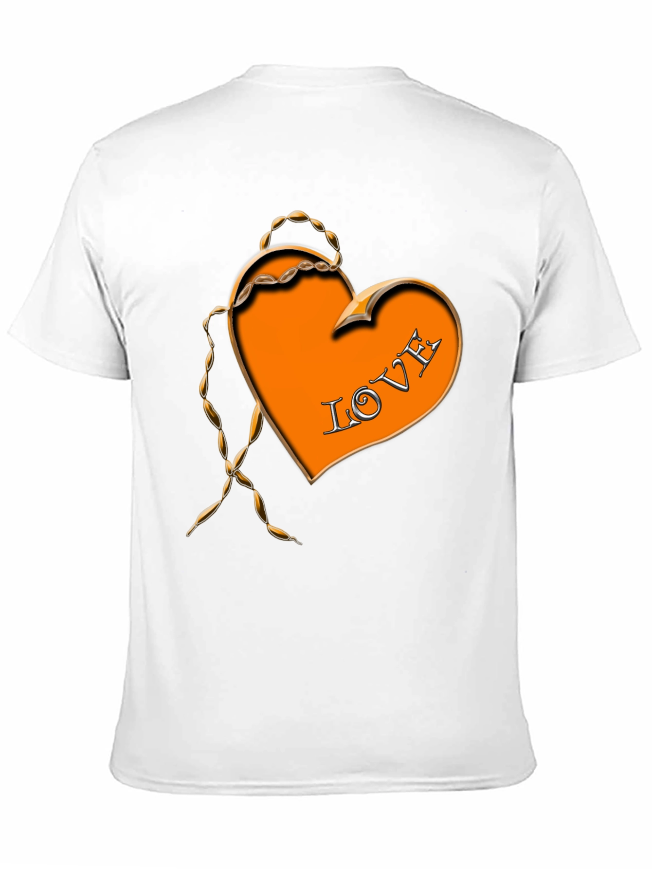 Love Heart Graphic Black T-Shirt