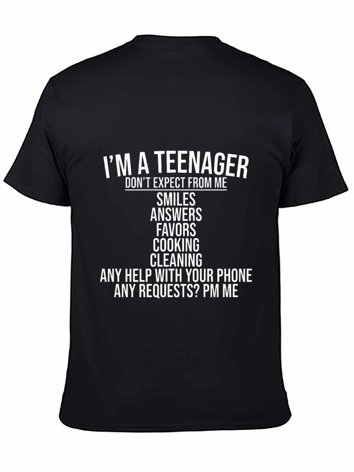 Teenager Funny Slogan T-Shirt - Dont Expect From Me
