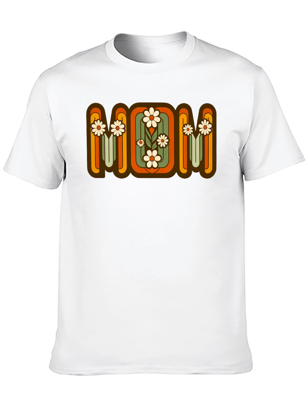 Retro Floral MOM Graphic T-Shirt