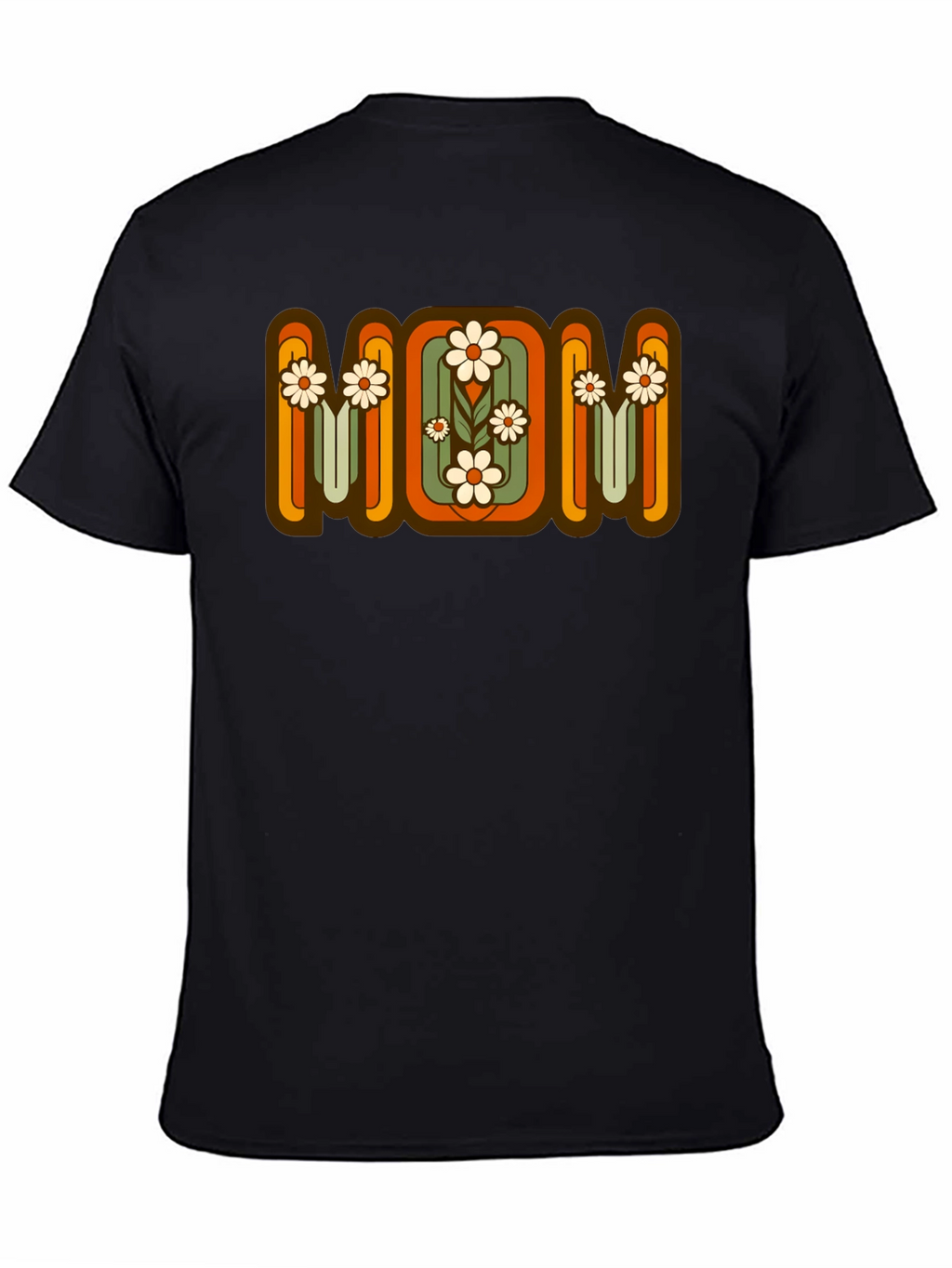 Retro Floral MOM Graphic T-Shirt