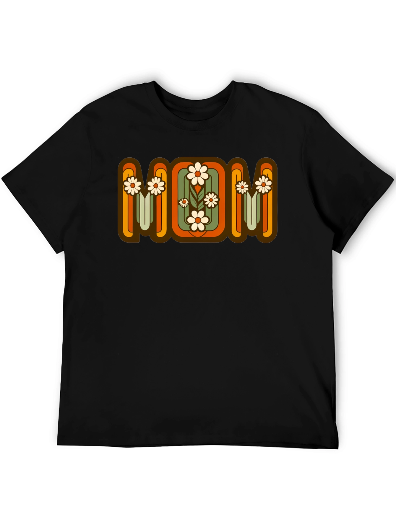 Retro Floral MOM Graphic T-Shirt