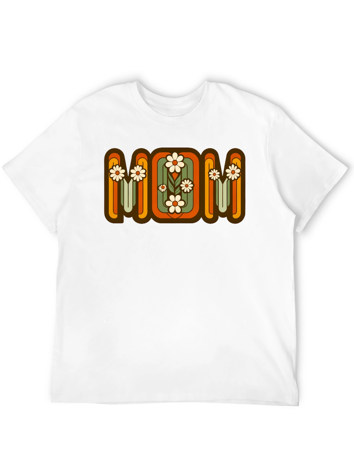 Retro Floral MOM Graphic T-Shirt