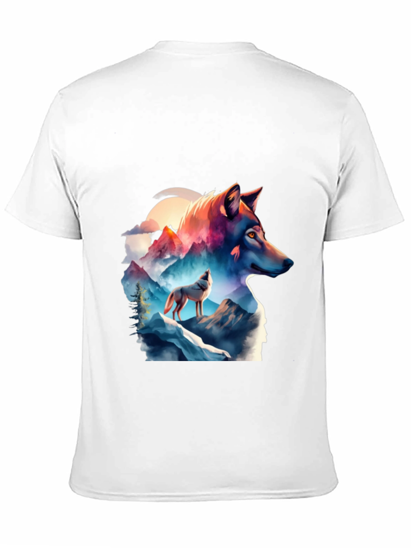 Wolf Mountain Graphic Tee - Black