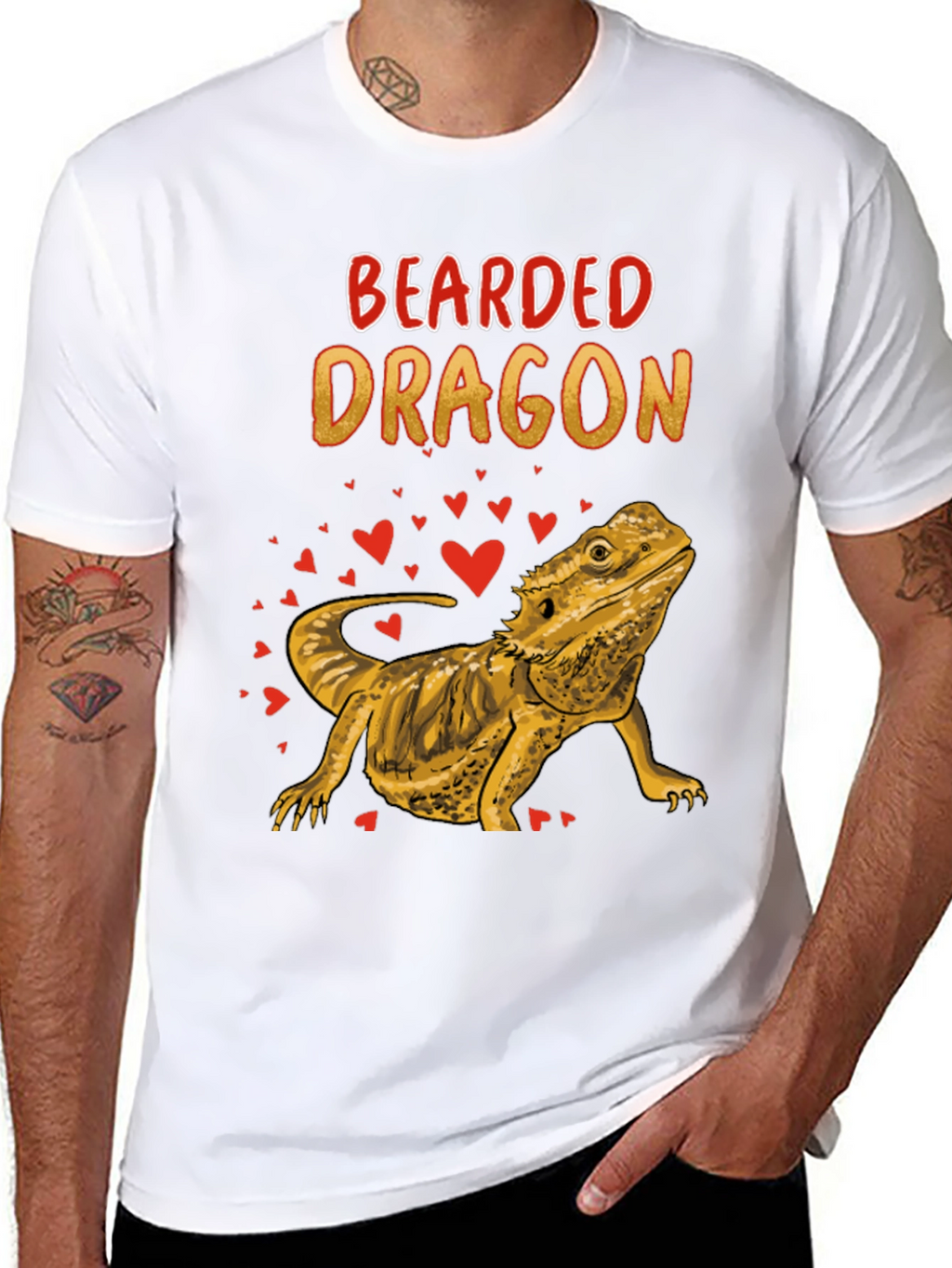 Bearded Dragon Graphic T-Shirt - Lizard Lover Tee