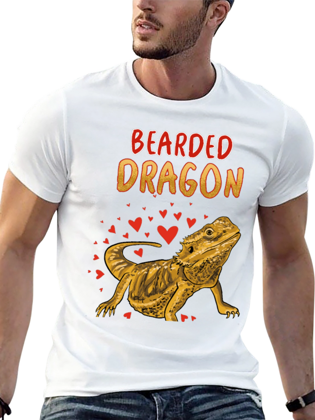 Bearded Dragon Graphic T-Shirt - Lizard Lover Tee