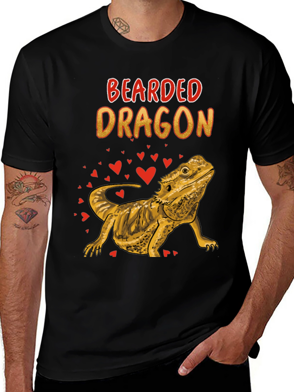 Bearded Dragon Graphic T-Shirt - Lizard Lover Tee