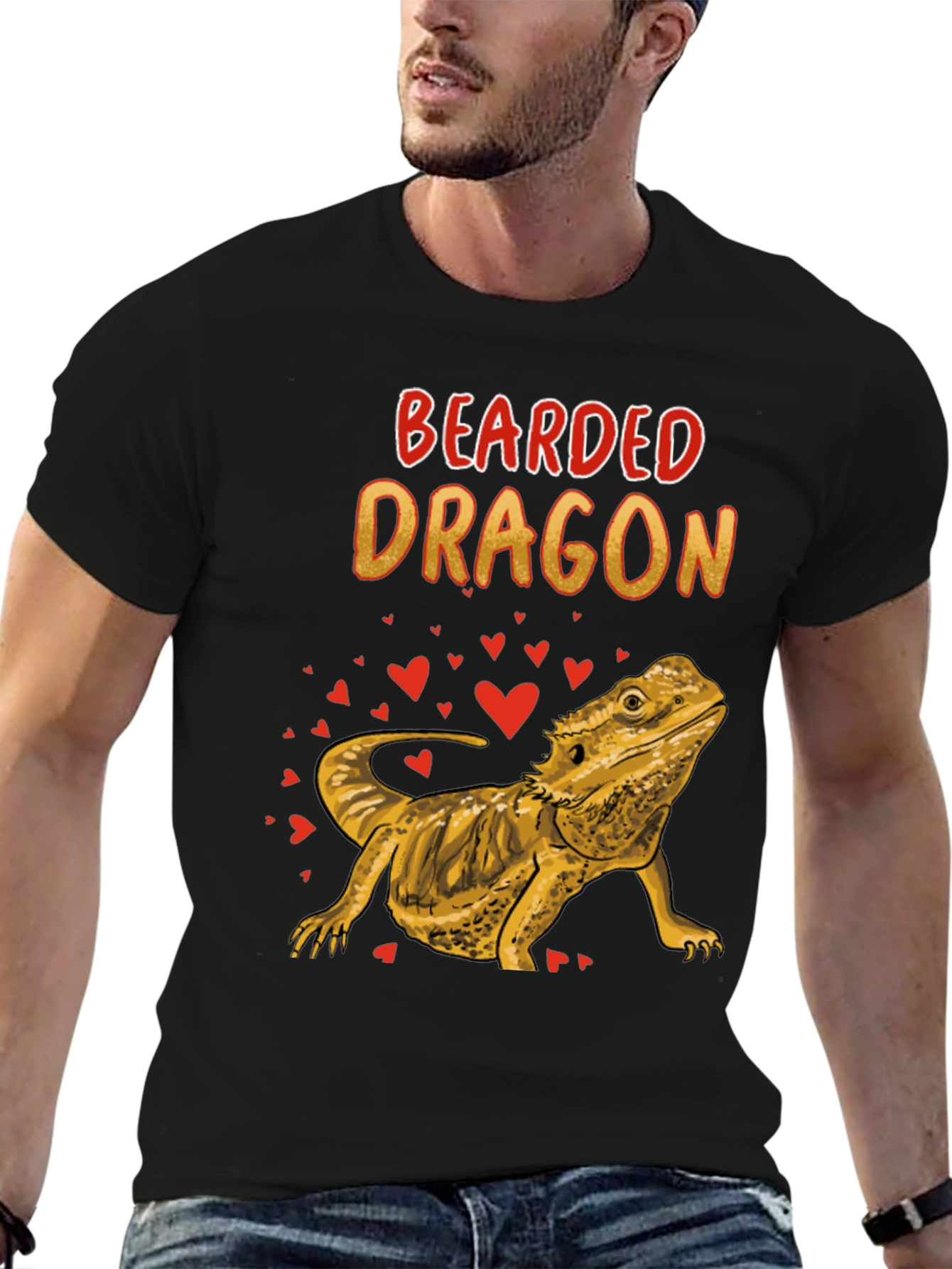 Bearded Dragon Graphic T-Shirt - Lizard Lover Tee