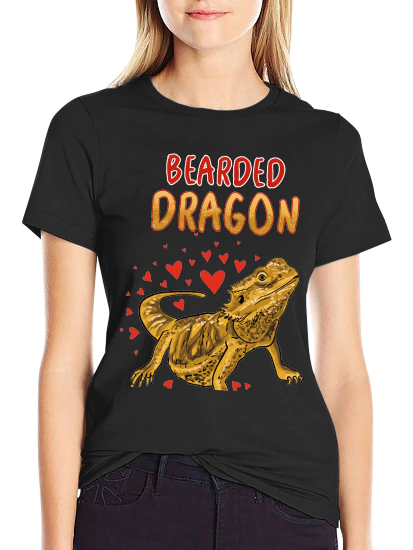 Bearded Dragon Graphic T-Shirt - Lizard Lover Tee