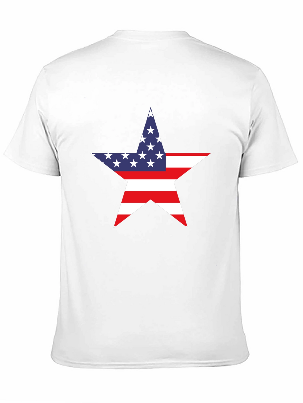 American Flag Star Graphic Tee - Black