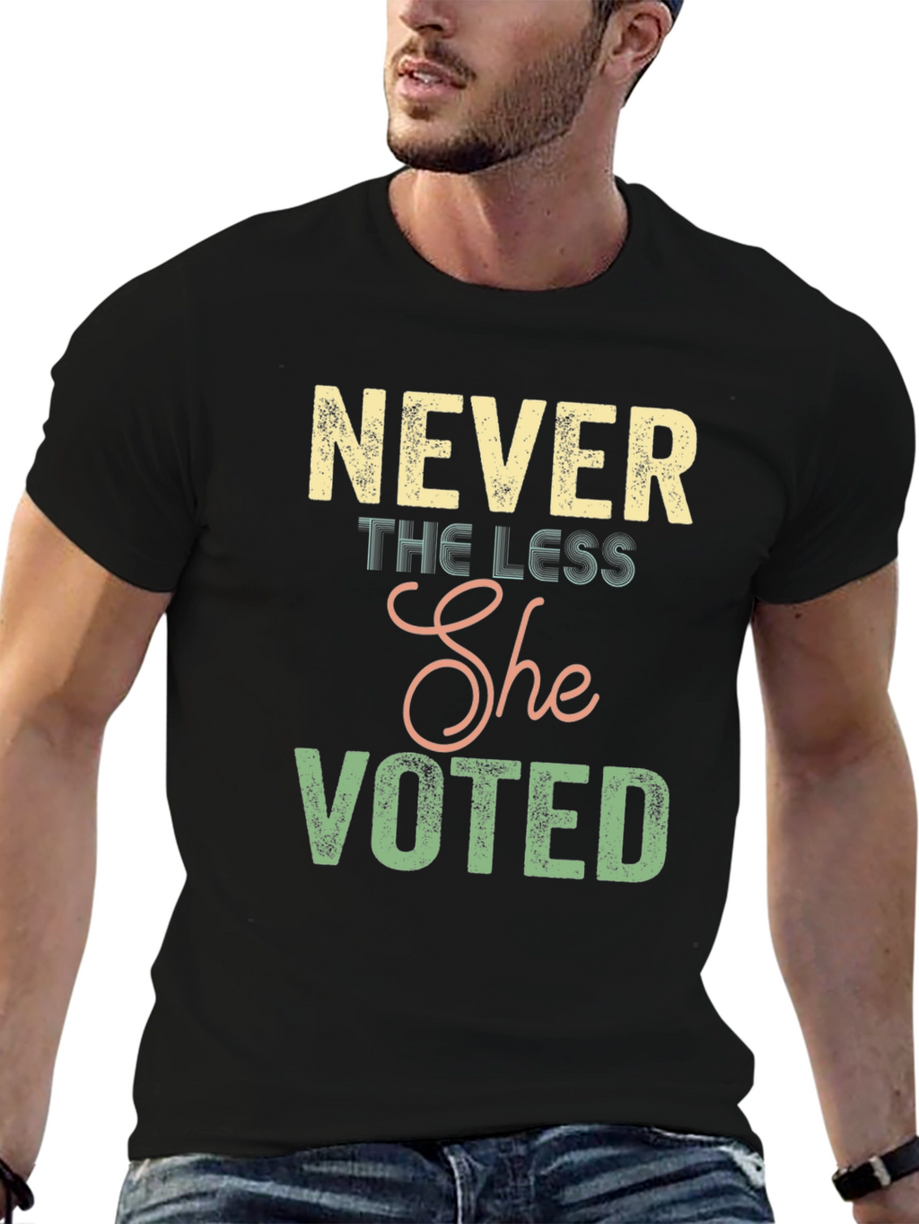 Never the Less She Voted Graphic Tee