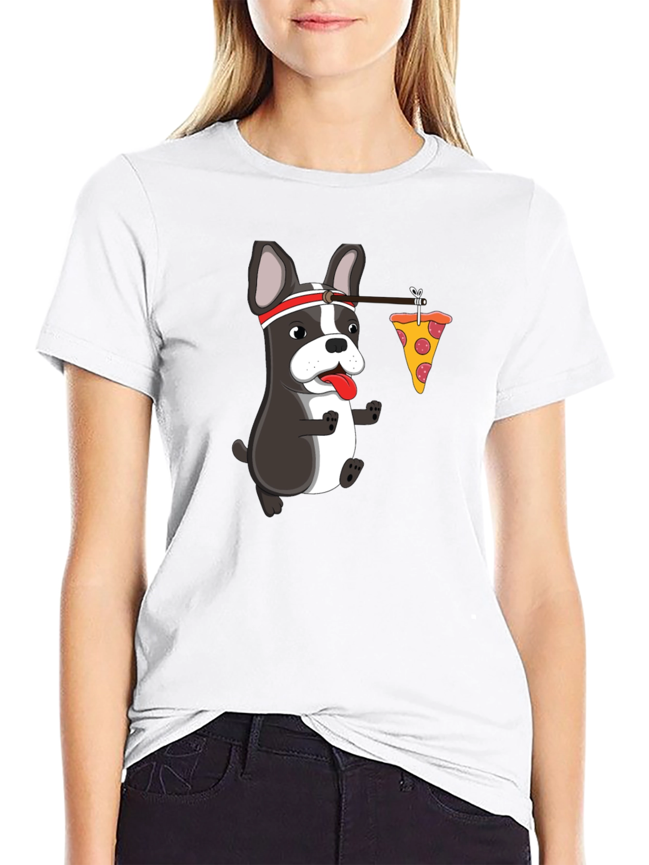 Dog Pizza Humor Graphic Tee