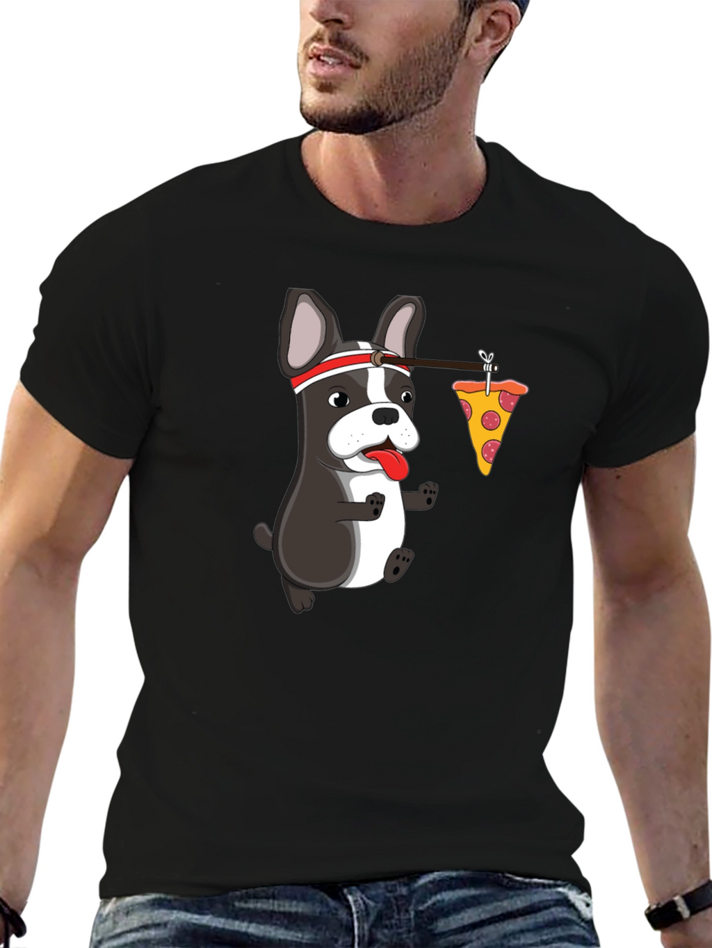 Dog Pizza Humor Graphic Tee