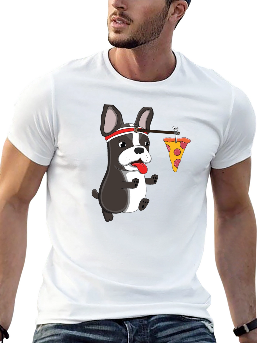 Dog Pizza Humor Graphic Tee