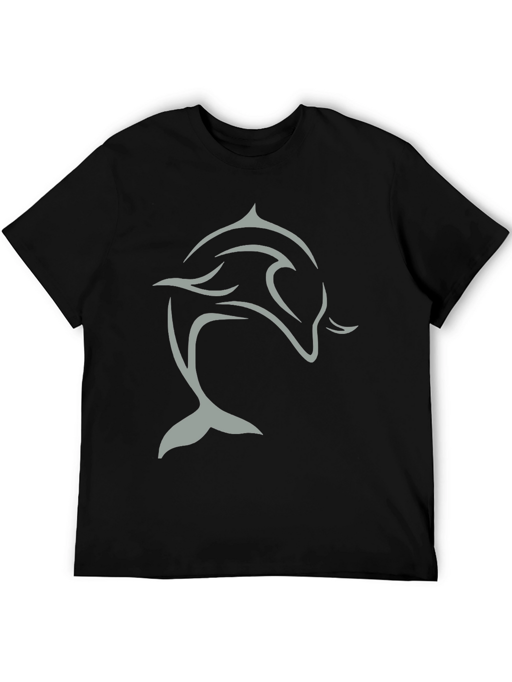 Black Dolphin Graphic Tee - Stylish & Comfortable