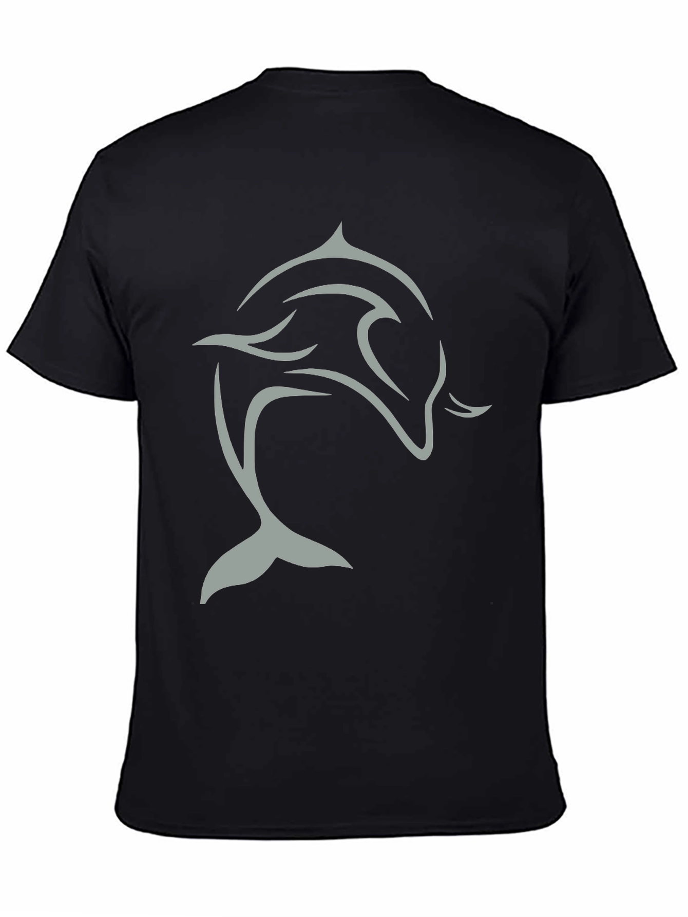 Black Dolphin Graphic Tee - Stylish & Comfortable