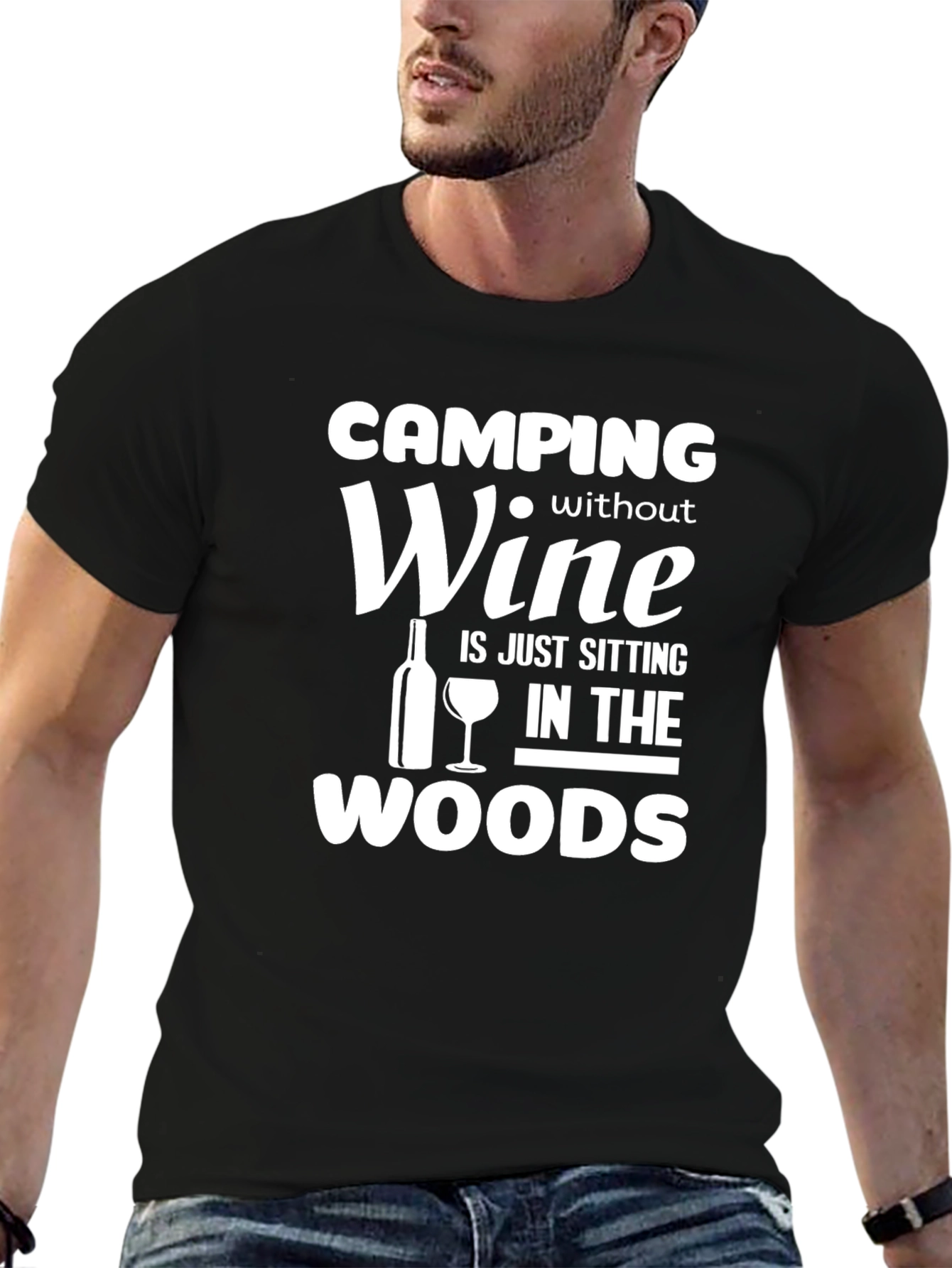 Camping Without Wine Funny T-Shirt