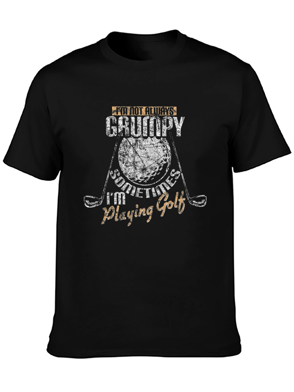 Grumpy Golfing T-Shirt - Novelty Graphic Tee
