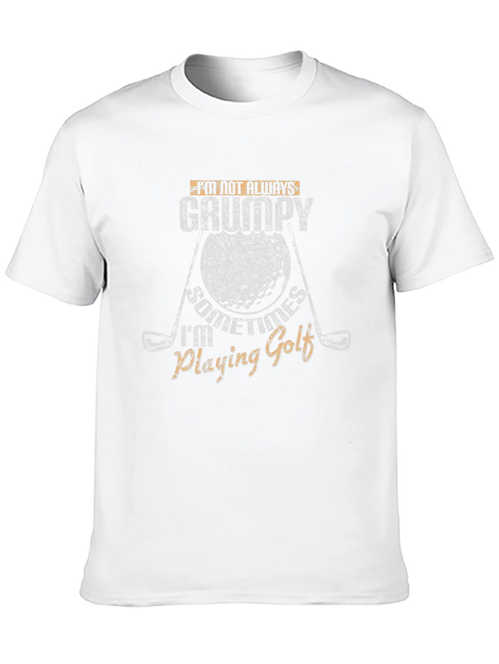 Grumpy Golfing T-Shirt - Novelty Graphic Tee