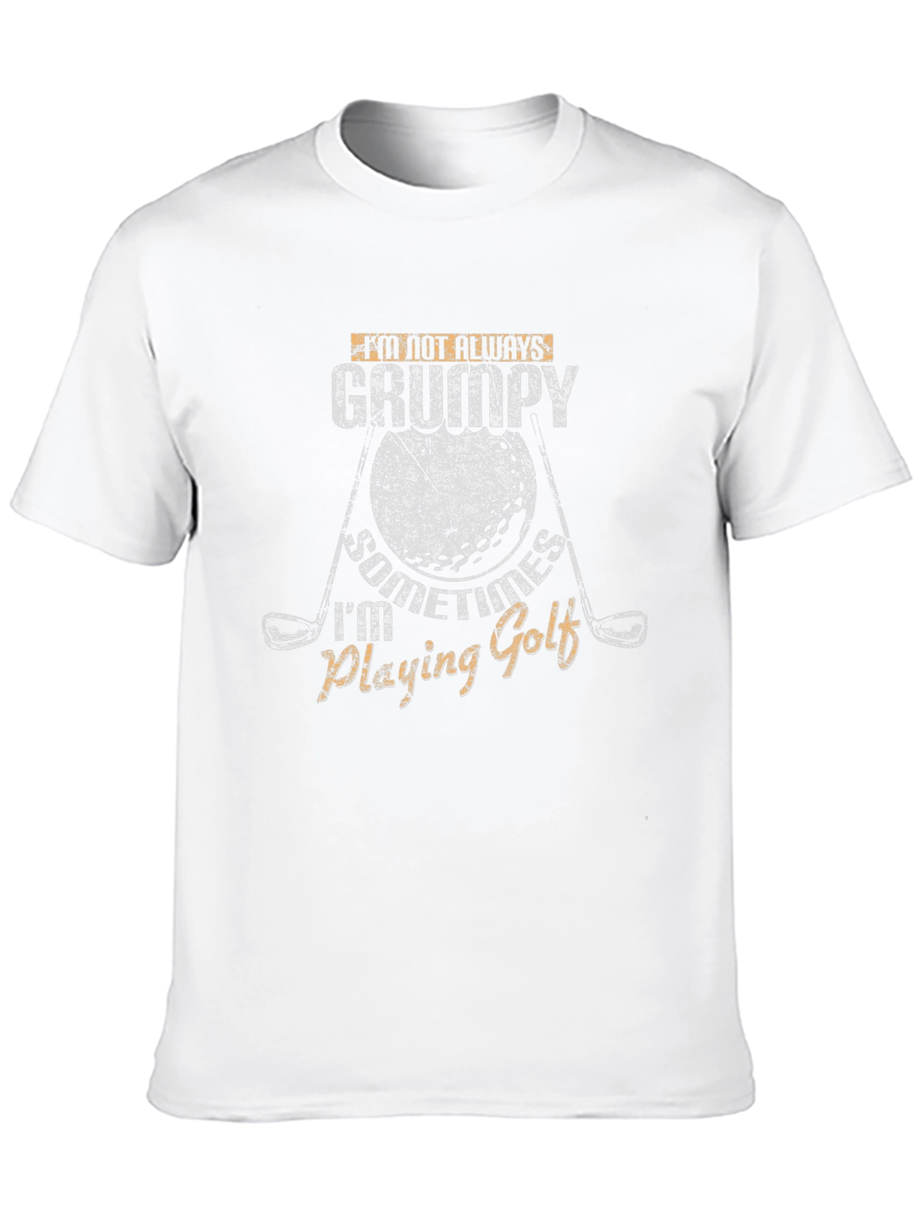 Grumpy Golfing T-Shirt - Novelty Graphic Tee