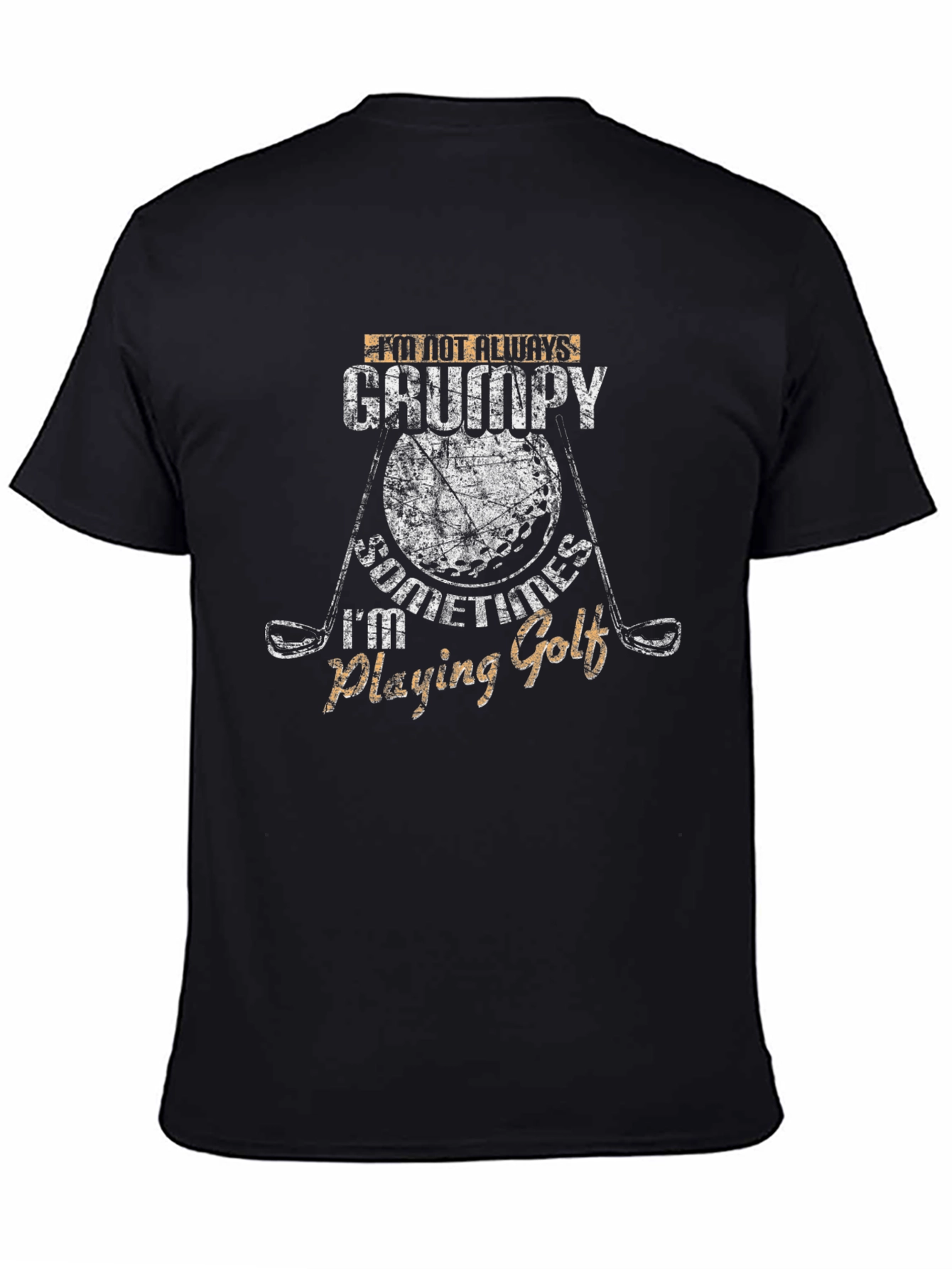 Grumpy Golfing T-Shirt - Novelty Graphic Tee