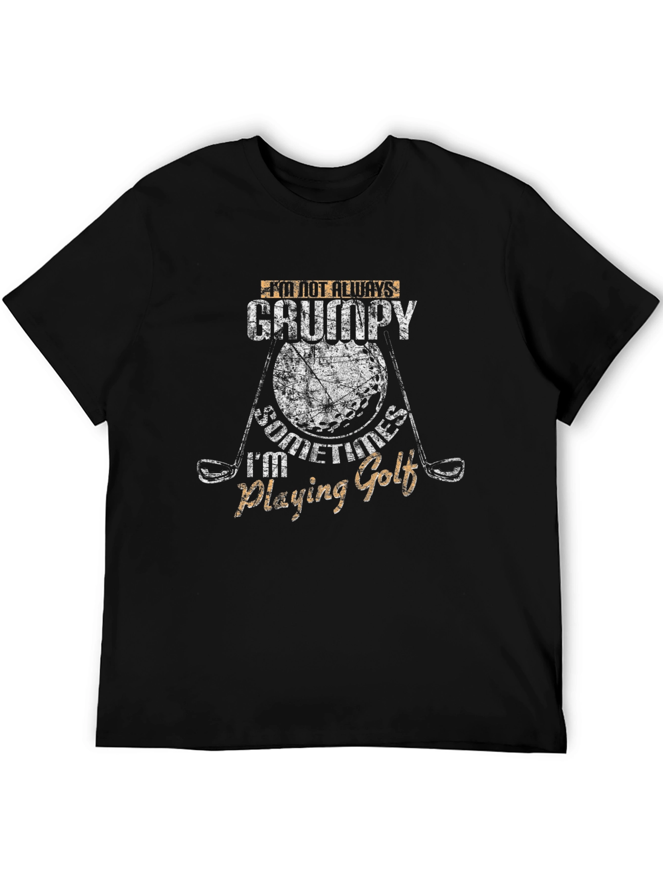 Grumpy Golfing T-Shirt - Novelty Graphic Tee