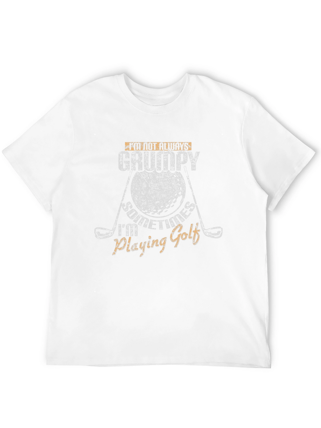 Grumpy Golfing T-Shirt - Novelty Graphic Tee
