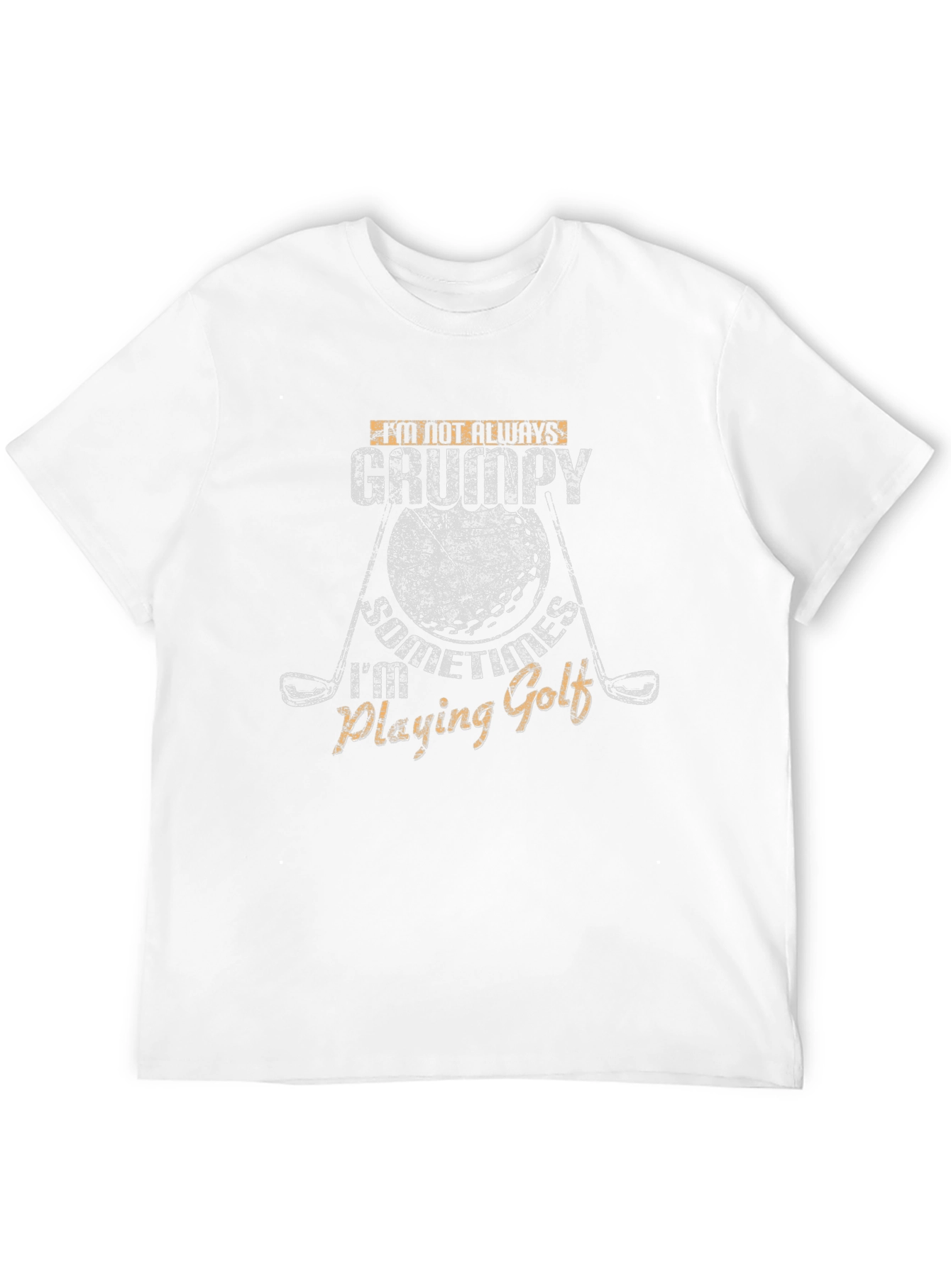Grumpy Golfing T-Shirt - Novelty Graphic Tee