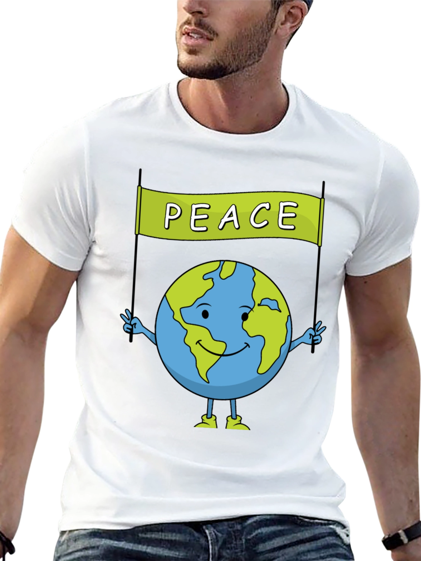 Peace Earth Graphic T-Shirt - Global Harmony Tee