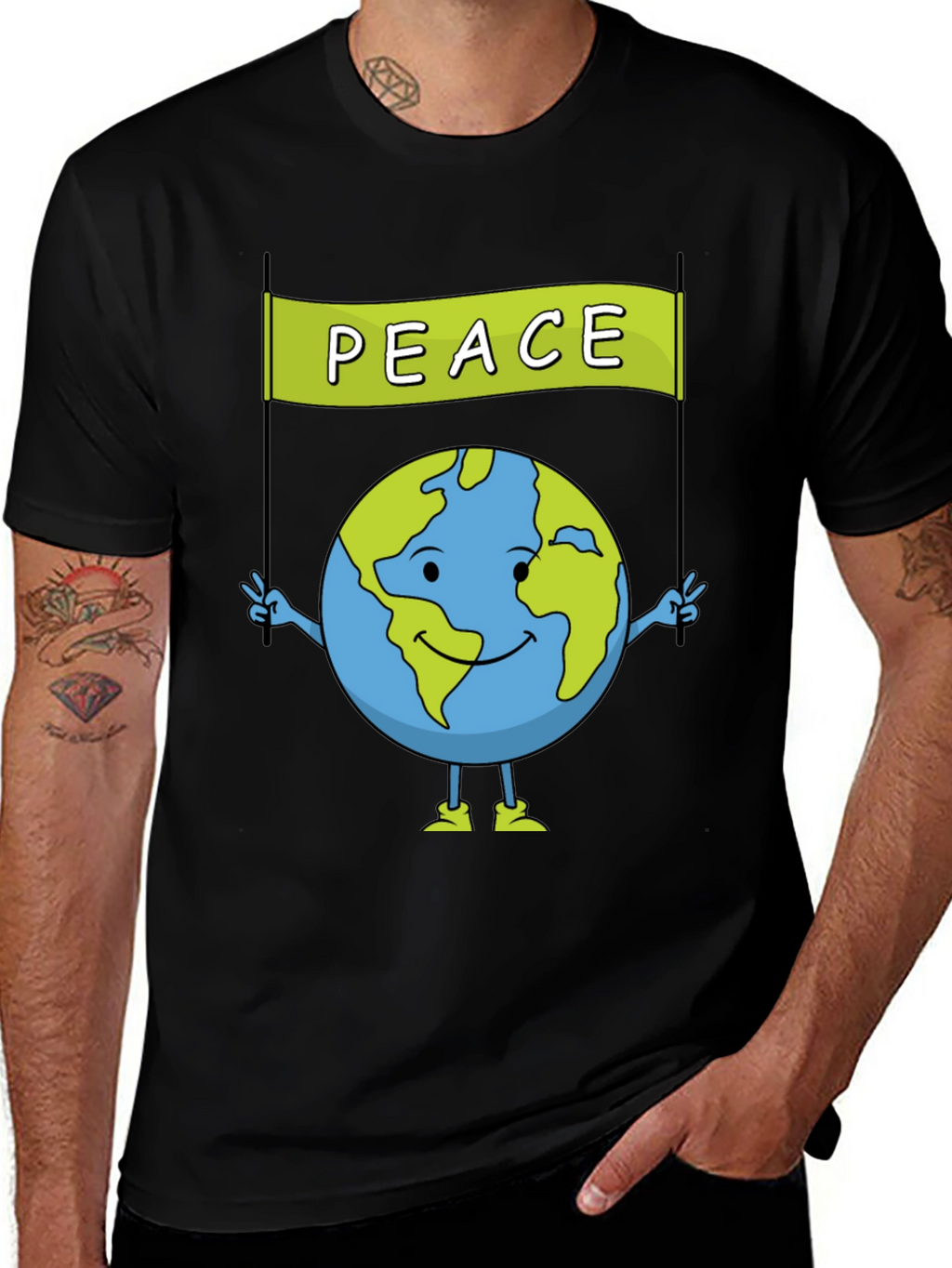 Peace Earth Graphic T-Shirt - Global Harmony Tee