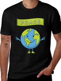 Peace Earth Graphic T-Shirt - Global Harmony Tee