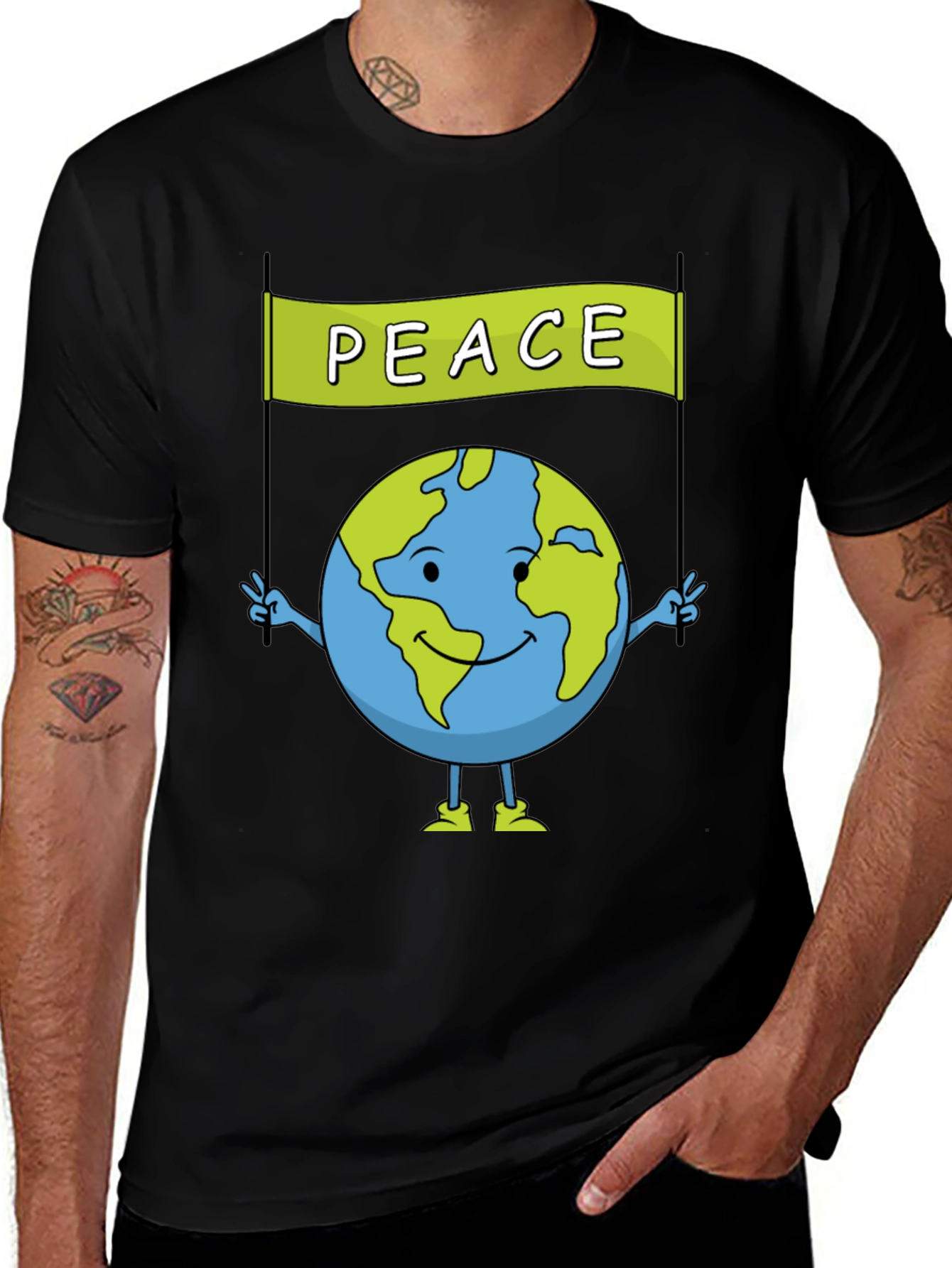Peace Earth Graphic T-Shirt - Global Harmony Tee