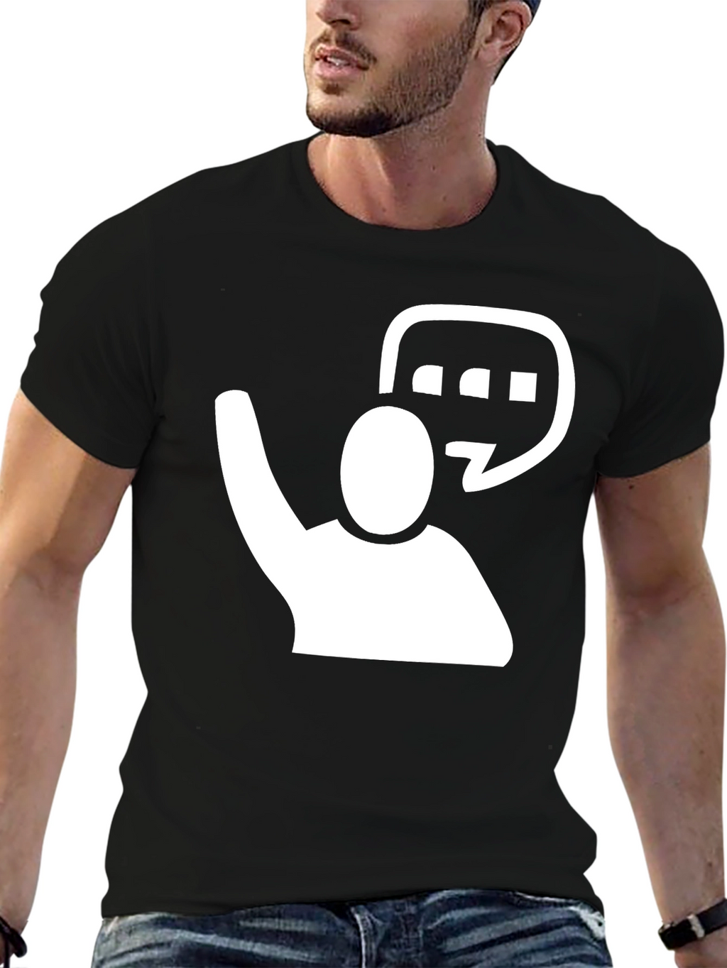 Raise Your Hand T-Shirt - Black